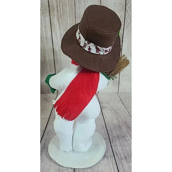 Annalee Dolls Felt Winter Berry Snowman White Red Green 15" 2017 New Flaw - Picture 5 of 8